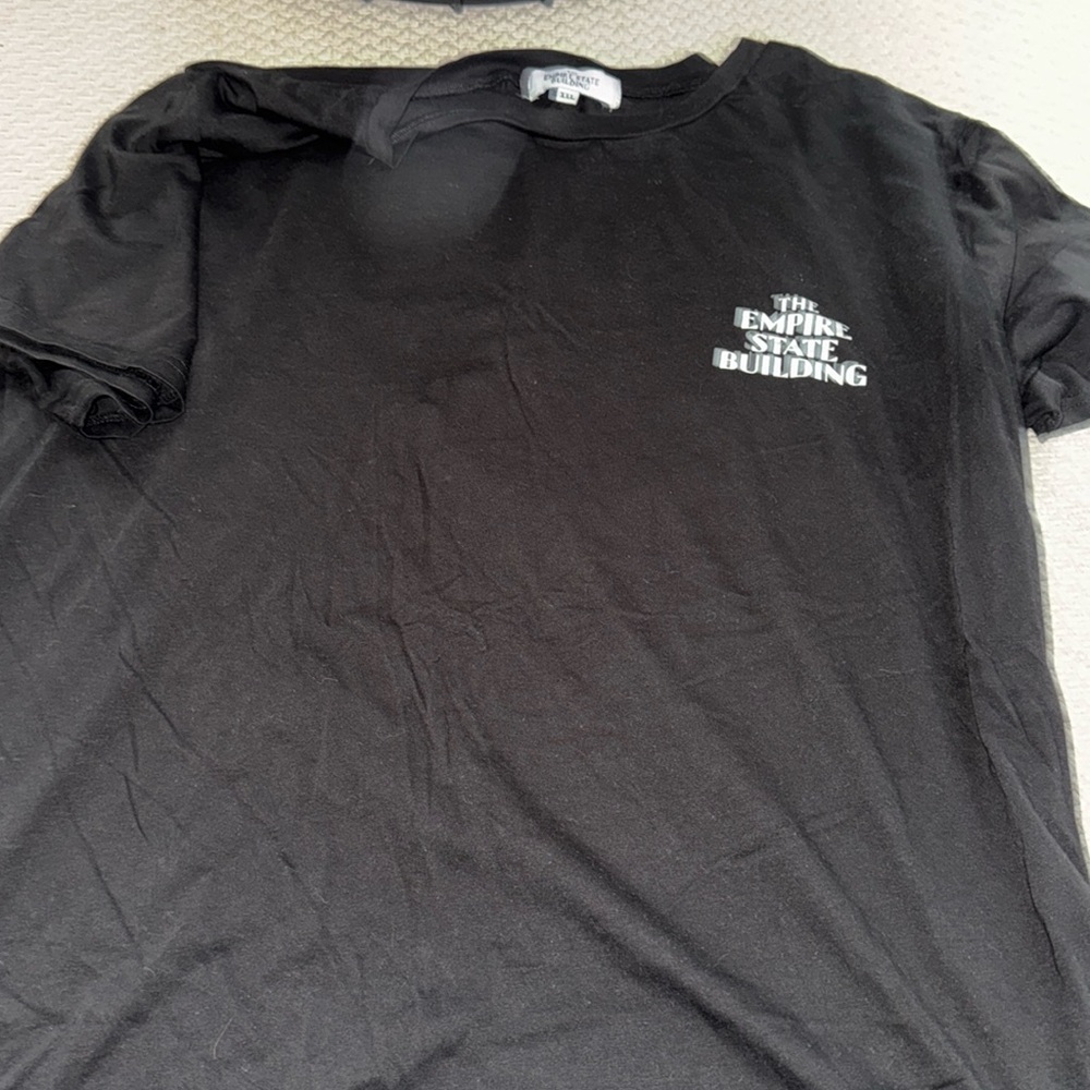 the Empire State Building Black t-shirt